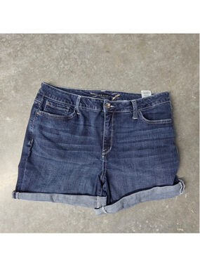 Seven7 Dark Blue Denim Jean Shorts Size 16